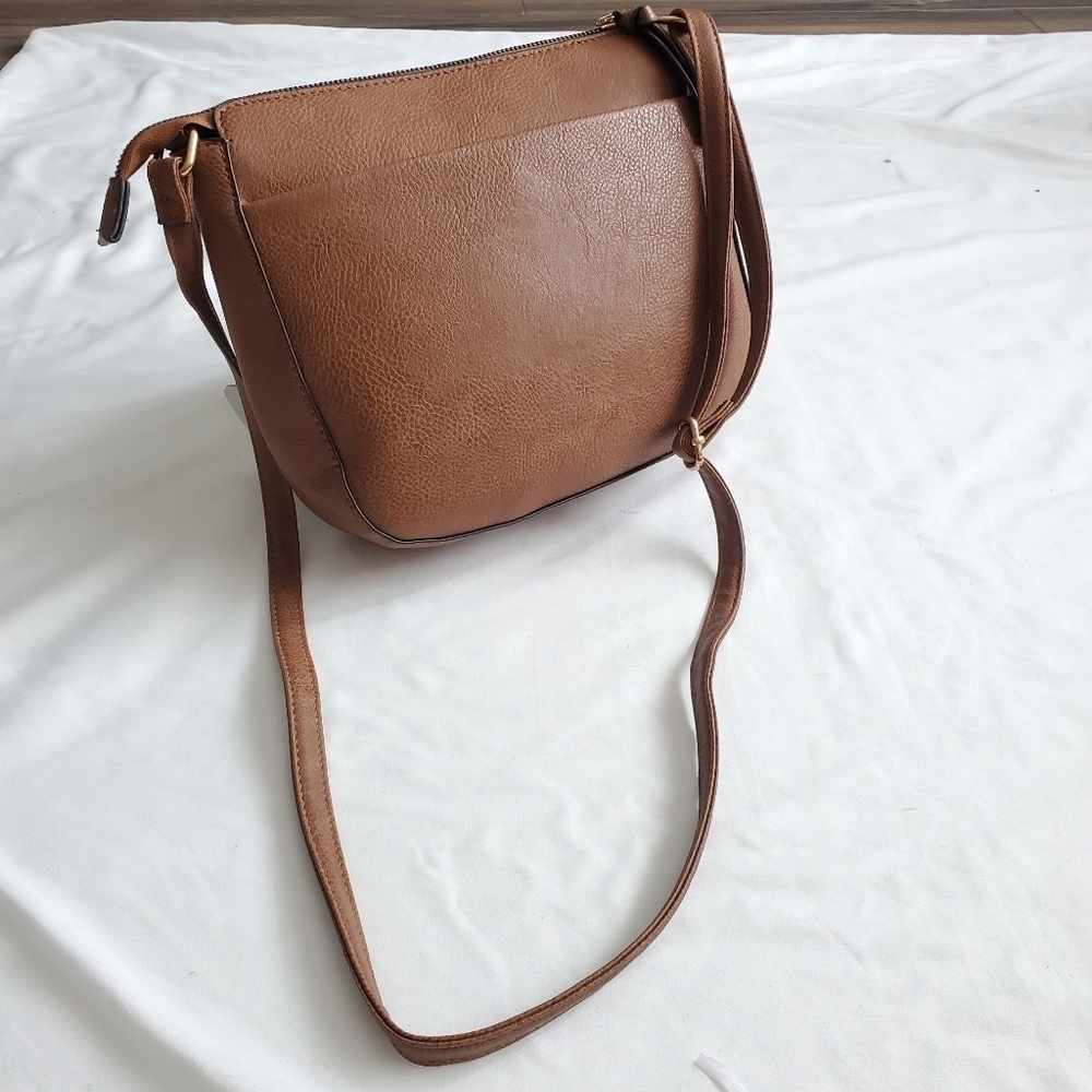 Caramel Brown Crossbody Sling Bag - Picture 3 of 12